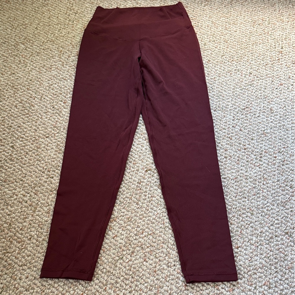 Aerie Women’s Burgundy High-Waisted Leggings Size Small like new